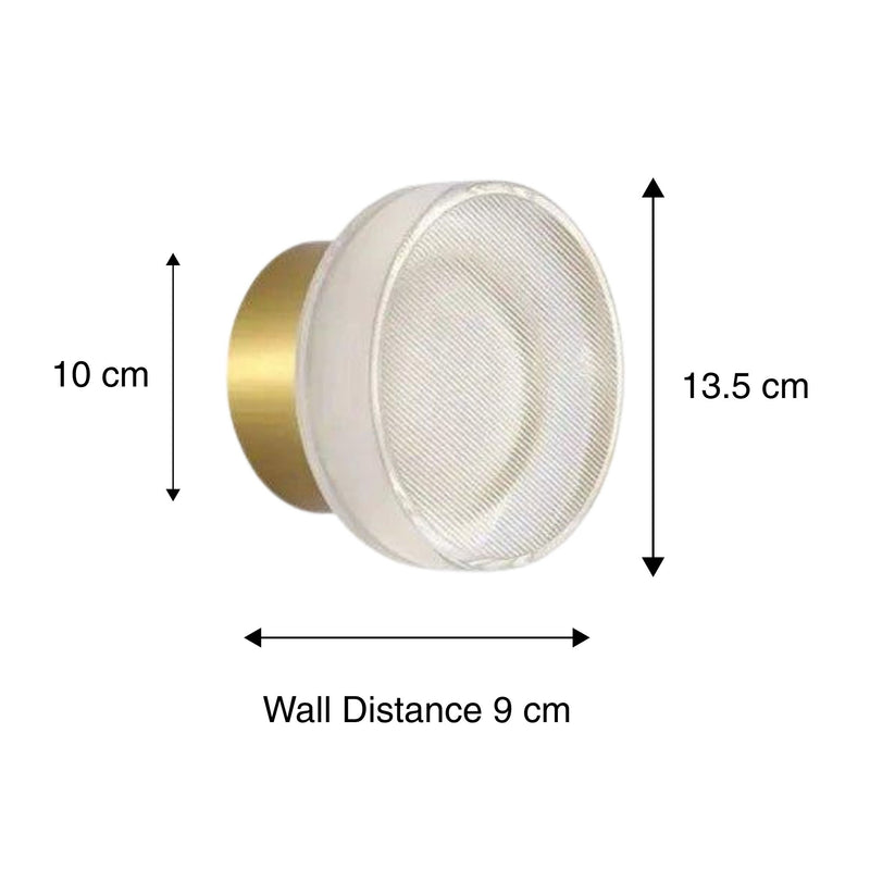 Jasmine Luxury Fluted Acrylic Wall Sconce