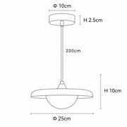 Zaevia Kaori Japandi Marble Pendant Light – Minimalist LED Bedside & Island Chandelier - Pendant Light | Zaevia