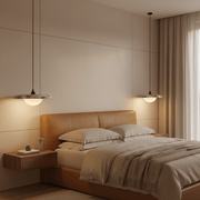 Zaevia Kaori Japandi Marble Pendant Light – Minimalist LED Bedside & Island Chandelier - Pendant Light | Zaevia