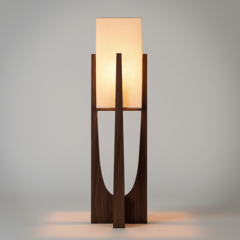 Zaevia Kenji Sculptural Wood Lamp - | Zaevia