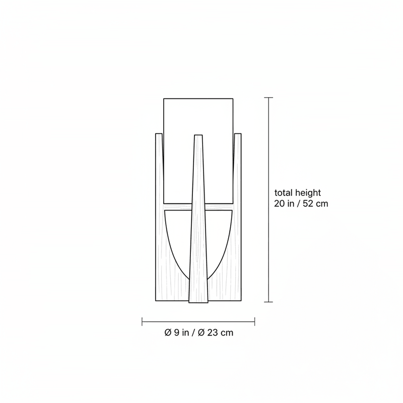 Zaevia Kenji Sculptural Wood Lamp - | Zaevia