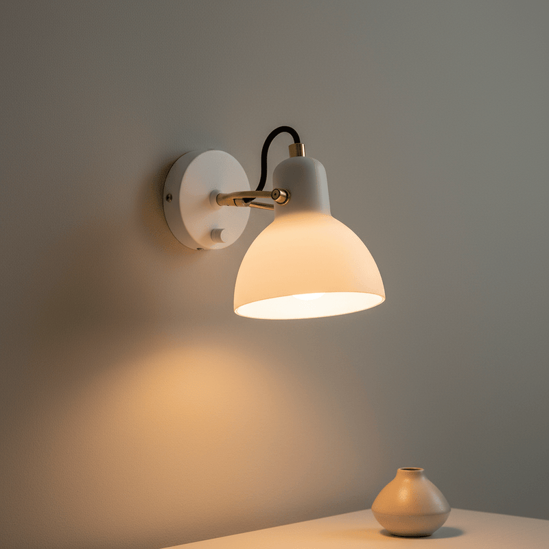 Kira 235° Rotatable Frosted Glass Sconce - Lighting > Wall Lights > Wall Sconces > Diffused Light Wall Sconces | Zaevia