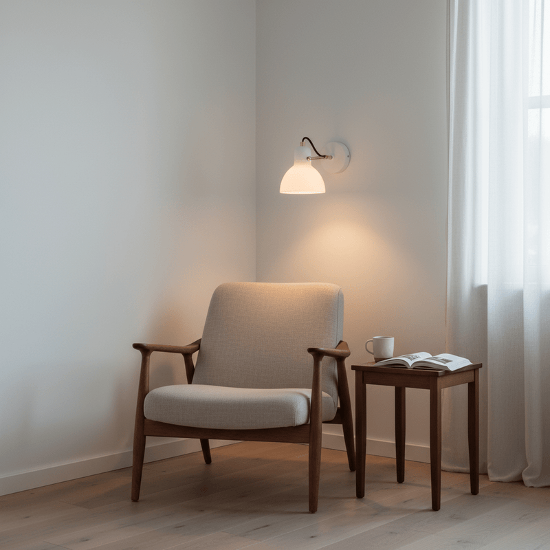 Kira 235° Rotatable Frosted Glass Sconce - Lighting > Wall Lights > Wall Sconces > Diffused Light Wall Sconces | Zaevia
