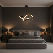 Zaevia Infinity Knot Pendant Light Integrated LED Dimmable Modern Sculptural Chandelier - | Zaevia