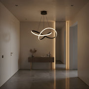 Zaevia Infinity Knot Pendant Light Integrated LED Dimmable Modern Sculptural Chandelier - | Zaevia