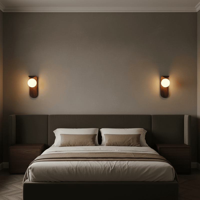 Zaevia Kora: Curved Wood Sconce - Wall Light | Zaevia
