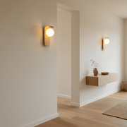 Zaevia Kora: Curved Wood Sconce - Wall Light | Zaevia