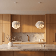 Zaevia Kura Modern Swirl Pendant Light - Lighting > Ceiling Lights > Pendant Lighting > Medium & Large Pendants | Zaevia