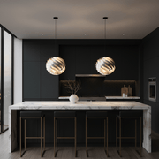Zaevia Kura Modern Swirl Pendant Light - Lighting > Ceiling Lights > Pendant Lighting > Medium & Large Pendants | Zaevia