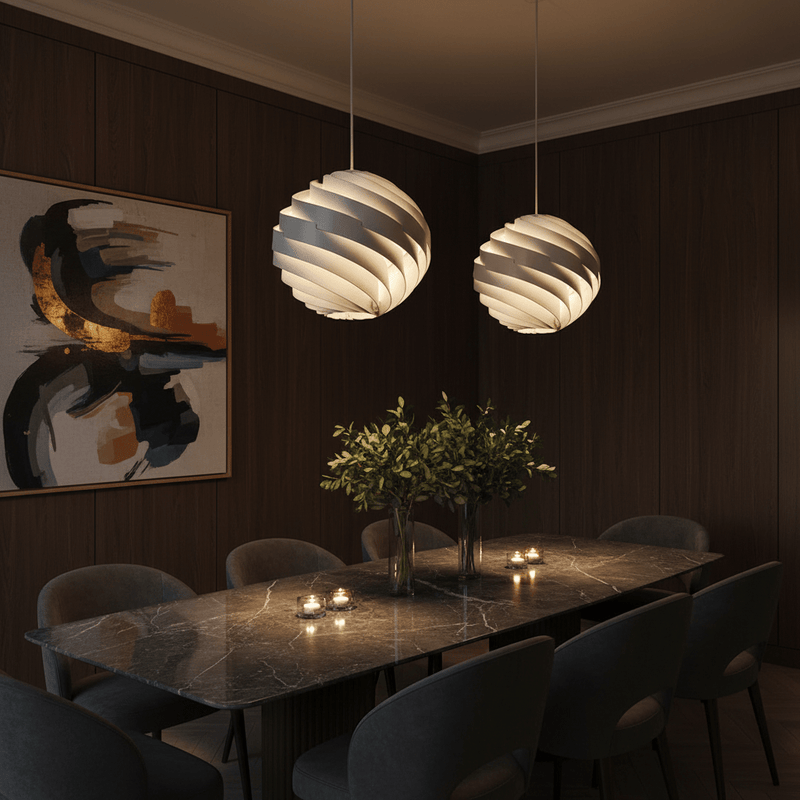 Zaevia Kura Modern Swirl Pendant Light - Lighting > Ceiling Lights > Pendant Lighting > Medium & Large Pendants | Zaevia
