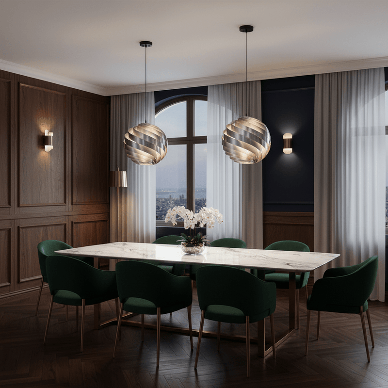 Zaevia Kura Modern Swirl Pendant Light - Lighting > Ceiling Lights > Pendant Lighting > Medium & Large Pendants | Zaevia