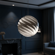 Zaevia Kura Modern Swirl Pendant Light - Lighting > Ceiling Lights > Pendant Lighting > Medium & Large Pendants | Zaevia