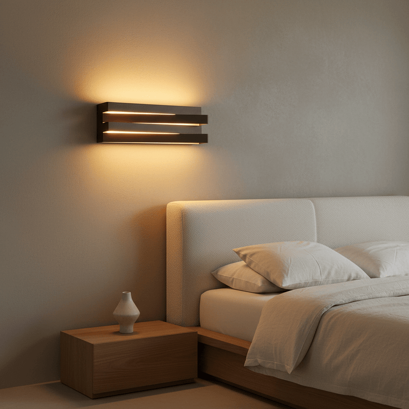 Linear Tiered LED Wall Sconce - Modern Geometric Accent Light - Lighting > Wall Lights > Wall Sconces > Diffused Light Wall Sconces | Zaevia