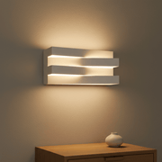 Linear Tiered LED Wall Sconce - Modern Geometric Accent Light - Lighting > Wall Lights > Wall Sconces > Diffused Light Wall Sconces | Zaevia