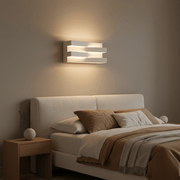Linear Tiered LED Wall Sconce - Modern Geometric Accent Light - Lighting > Wall Lights > Wall Sconces > Diffused Light Wall Sconces | Zaevia