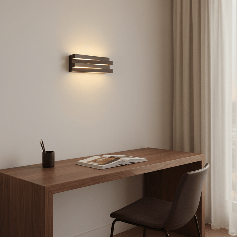 Linear Tiered LED Wall Sconce - Modern Geometric Accent Light - Lighting > Wall Lights > Wall Sconces > Diffused Light Wall Sconces | Zaevia