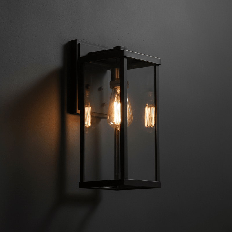 Zaevia Liora Modern Farmhouse Outdoor Wall Lantern - | Zaevia