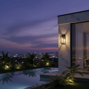 Zaevia Liora Modern Farmhouse Outdoor Wall Lantern - | Zaevia