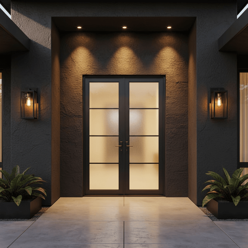 Zaevia Liora Modern Farmhouse Outdoor Wall Lantern - | Zaevia