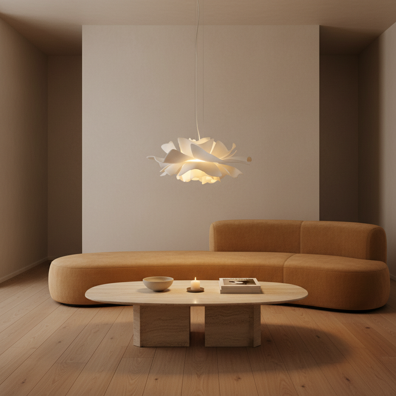 Hana Layered Lotus Pendant Light