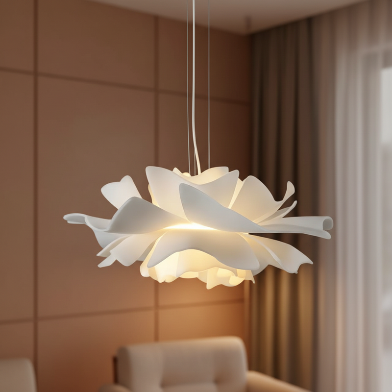 Hana Layered Lotus Pendant Light
