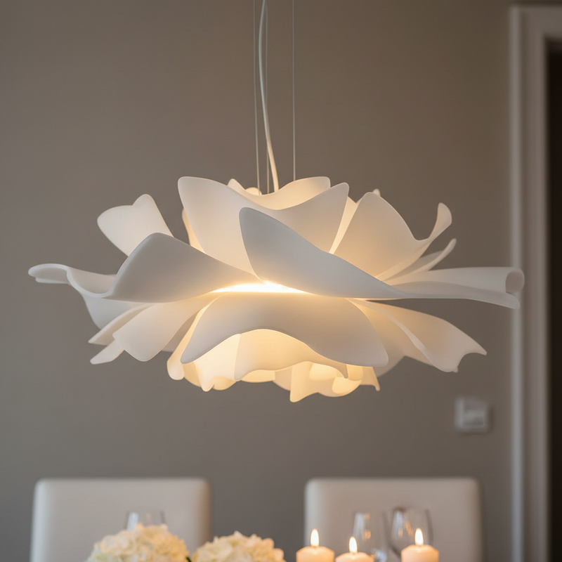 Hana Layered Lotus Pendant Light