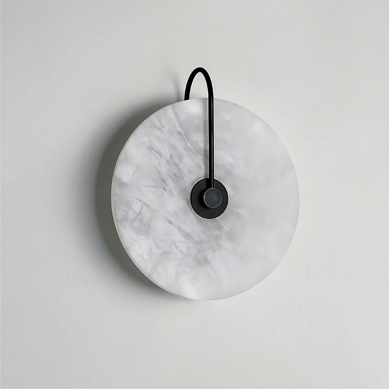 Luna Alabaster Disc Wall Sconce - Wall Light | Zaevia