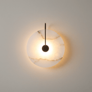Luna Alabaster Disc Wall Sconce - Wall Light | Zaevia