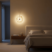 Luna Alabaster Disc Wall Sconce - Wall Light | Zaevia