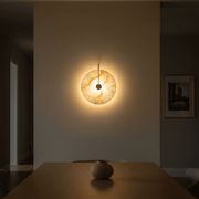 Luna Alabaster Disc Wall Sconce - Wall Light | Zaevia
