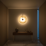 Luna Alabaster Disc Wall Sconce - Wall Light | Zaevia