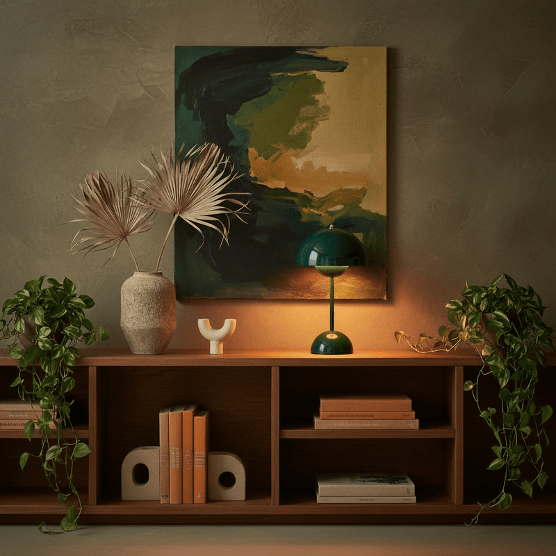Zaevia Luna Cordless Mushroom Lamp - Table Lamp | Zaevia