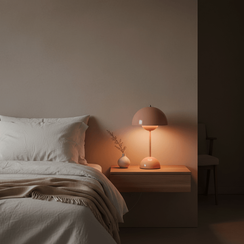 Zaevia Luna Cordless Mushroom Lamp - Table Lamp | Zaevia