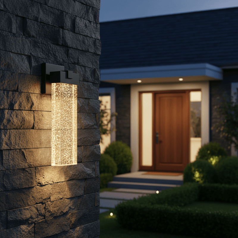Zaevia Luxury Bubble Crystal Outdoor Wall Sconce - Wall Light | Zaevia