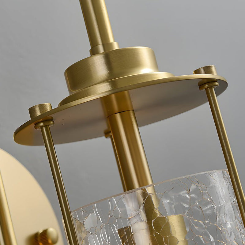 Lyra Arch Crackled Glass Wall Sconce - Lighting > Wall Lights > Wall Sconces > Diffused Light Wall Sconces | Zaevia