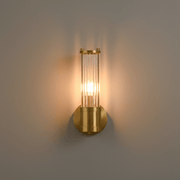 Zaevia Lyra Modern Fluted Glass Wall Sconce - Lighting > Wall Lights > Wall Sconces > Up & Down Wall Sconces | Zaevia