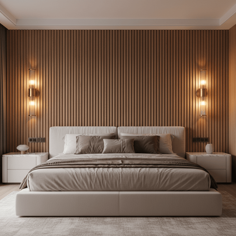 Zaevia Lyra Modern Fluted Glass Wall Sconce - Lighting > Wall Lights > Wall Sconces > Up & Down Wall Sconces | Zaevia