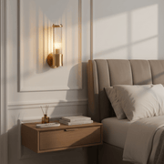 Zaevia Lyra Modern Fluted Glass Wall Sconce - Lighting > Wall Lights > Wall Sconces > Up & Down Wall Sconces | Zaevia
