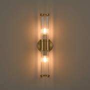 Zaevia Lyra Modern Fluted Glass Wall Sconce - Lighting > Wall Lights > Wall Sconces > Up & Down Wall Sconces | Zaevia