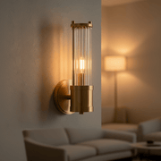 Zaevia Lyra Modern Fluted Glass Wall Sconce - Lighting > Wall Lights > Wall Sconces > Up & Down Wall Sconces | Zaevia