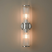 Zaevia Lyra Modern Fluted Glass Wall Sconce - Lighting > Wall Lights > Wall Sconces > Up & Down Wall Sconces | Zaevia