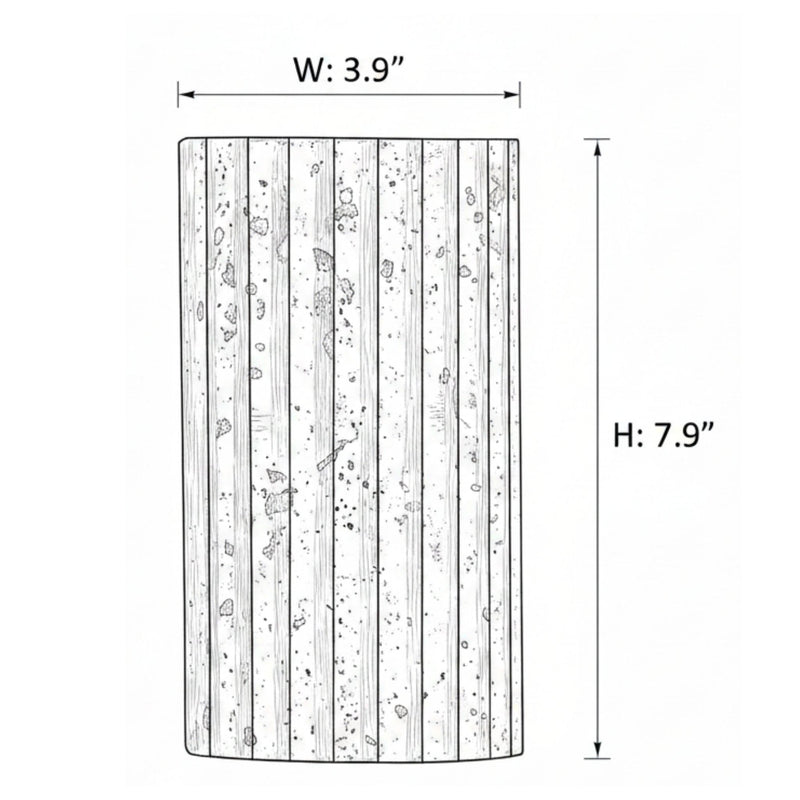 Lyra Fluted Travertine Wall Sconce