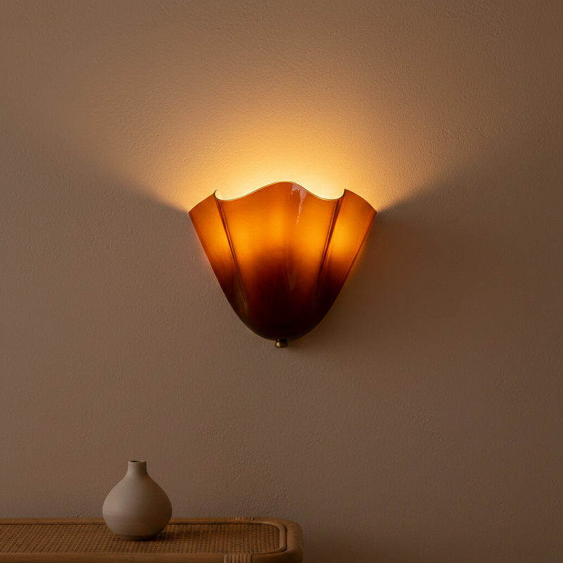 Petal Glass Sculptural Wall Sconce