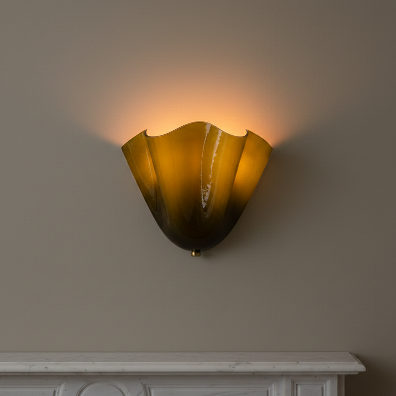 Petal Glass Sculptural Wall Sconce