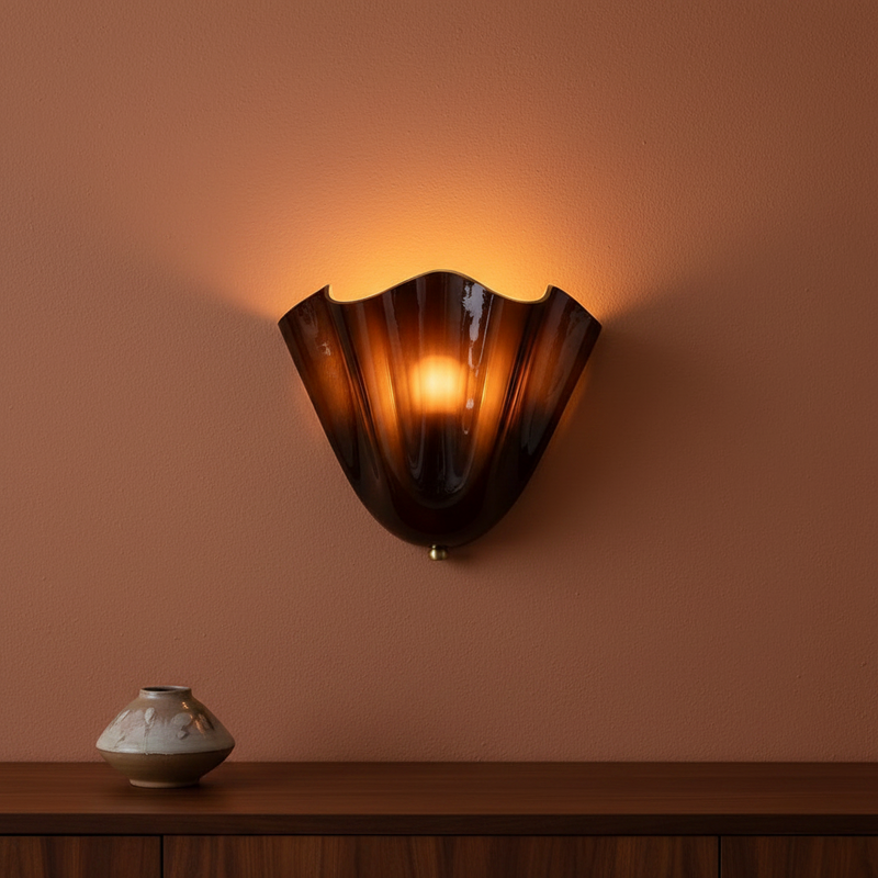 Petal Glass Sculptural Wall Sconce