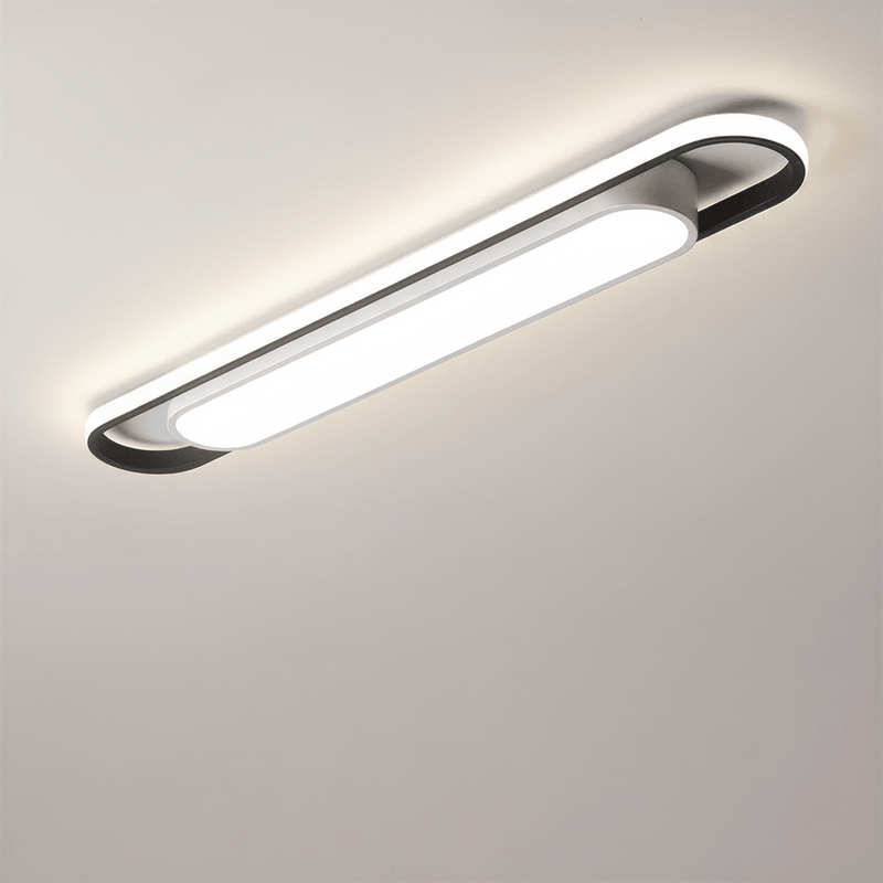 Minimalist Capsule LED Ceiling Light with Halo Backlight - Ceiling Light | Zaevia