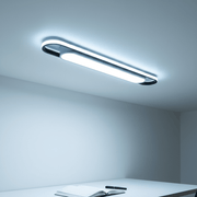 Minimalist Capsule LED Ceiling Light with Halo Backlight - Ceiling Light | Zaevia