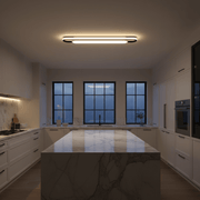 Minimalist Capsule LED Ceiling Light with Halo Backlight - Ceiling Light | Zaevia