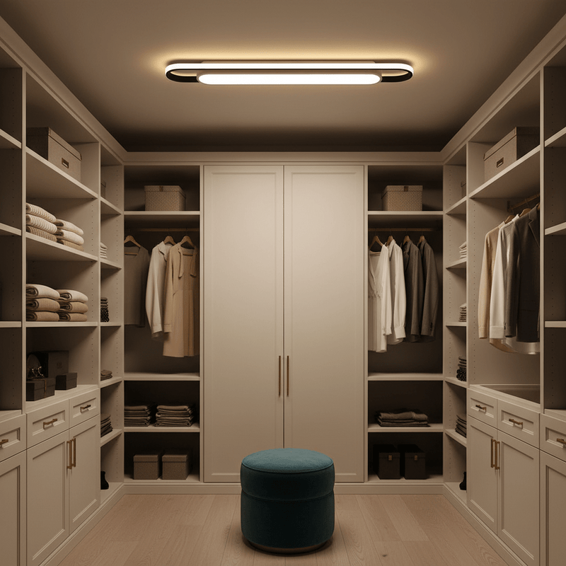 Minimalist Capsule LED Ceiling Light with Halo Backlight - Ceiling Light | Zaevia