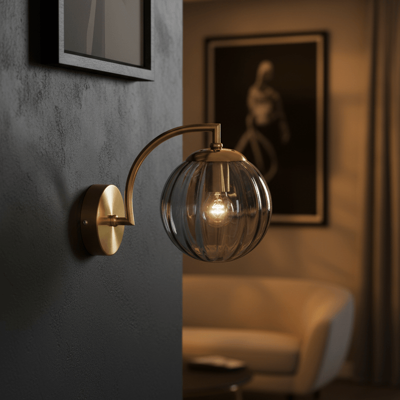 Zaevia Mirella Curved Loop Wall Sconce - Lighting > Wall Lights > Wall Sconces > Diffused Light Wall Sconces | Zaevia